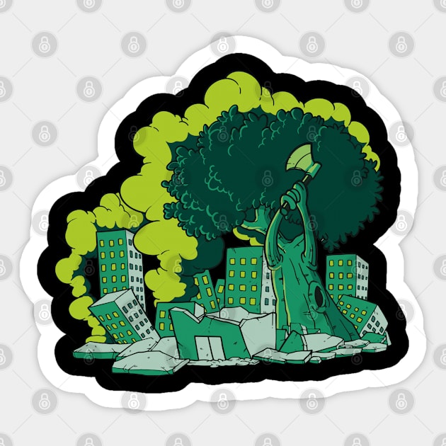 Nature Attacks Sticker by gdimido